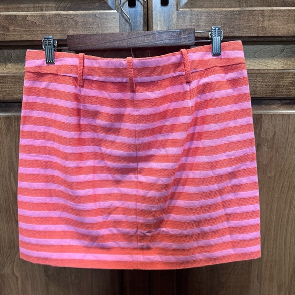 J. Crew Pink and‎ Orange Striped Skirt size 6 - Picture 4 of 6